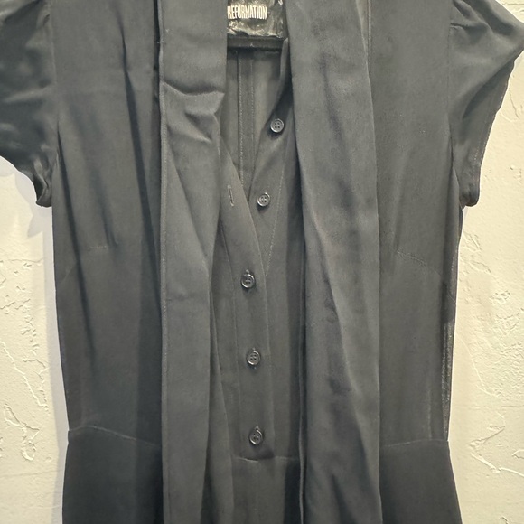 REFORMATION - FRANNIE JUMPSUIT size 2 black - Picture 6 of 14